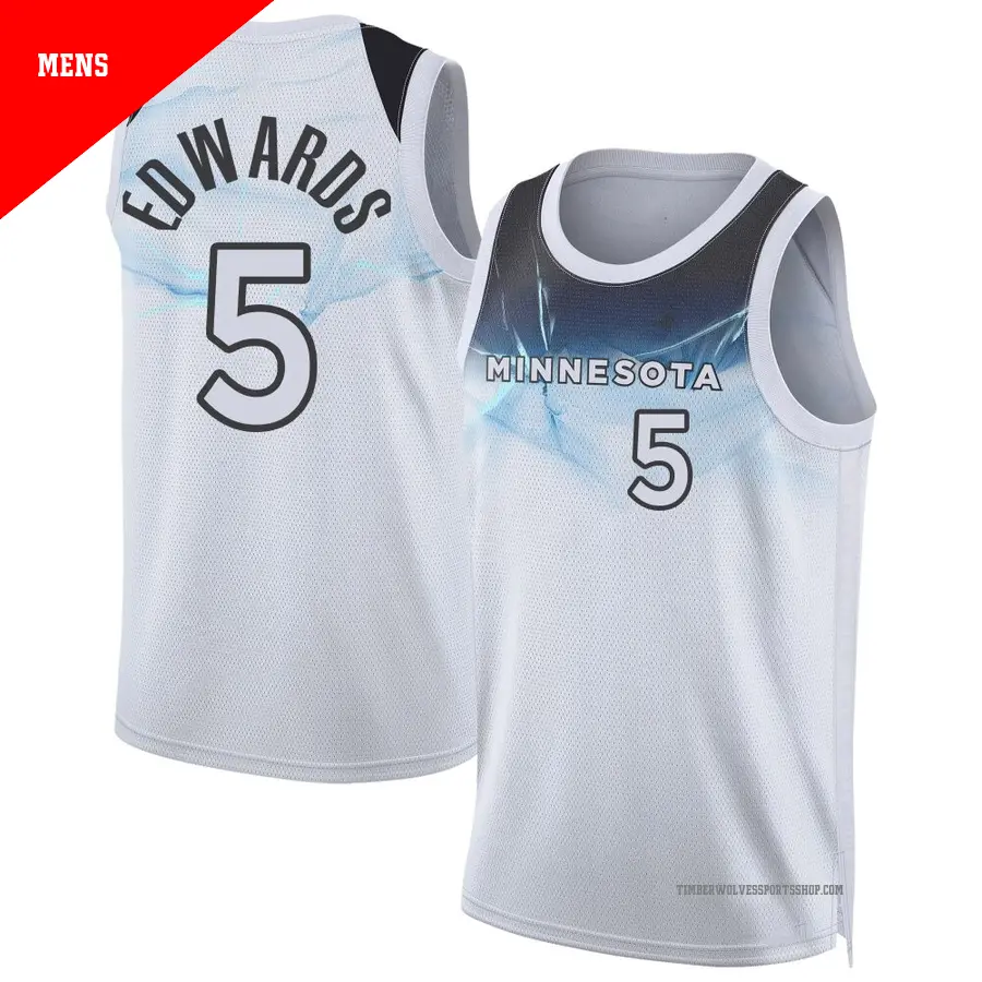 て*む様 NBA24-25 Anthony Edwards GameJersey Men's Fanatics Anthony Edwards White Minnesota Timberwolves